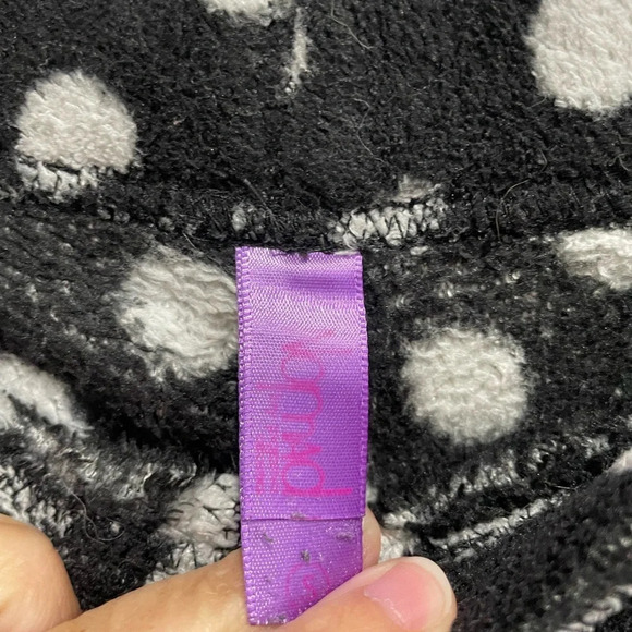 Kids Polka Dots Pajama Bottoms Fuzzy Pants Xl 14-16 Nomad - Picture 3 of 5